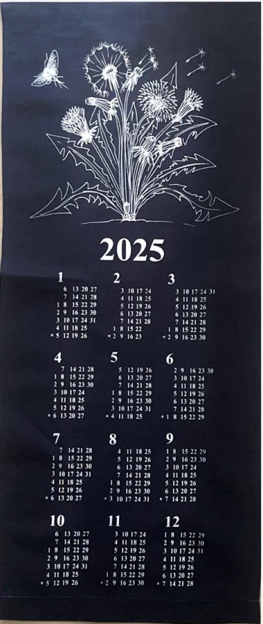 Modrotiskový kalendář 2025